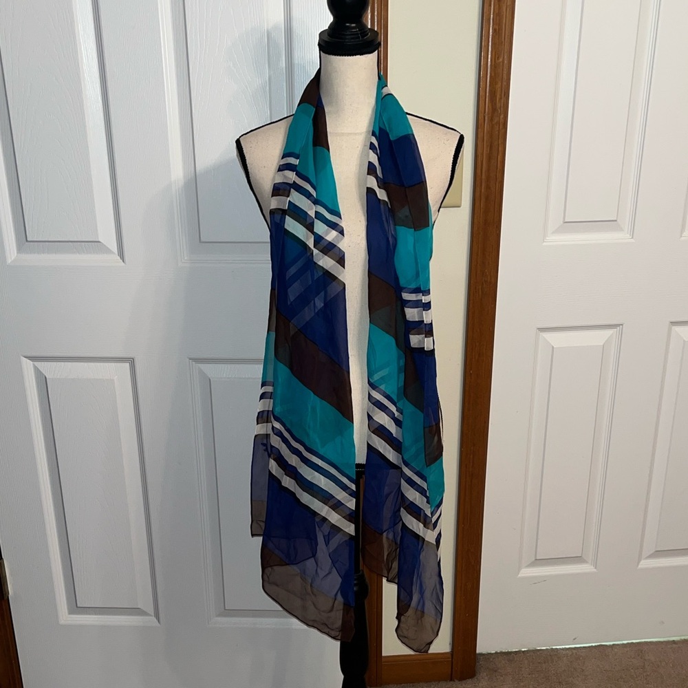 Women’s Sheer Striped Scarf